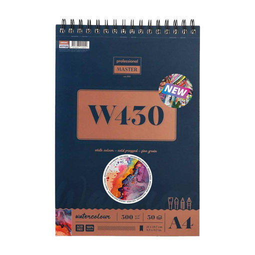 Picture of 300GSM A4 SPIRAL WATERCOLOUR PAD 30 PAGES